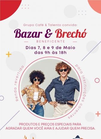 Bazar Brechó do Café & Talento tem entrada gratuita