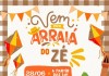 O Arraiá do Zé acontece no sábado, 28. Festa beneficiente, com música, comidas típicas e muito mais