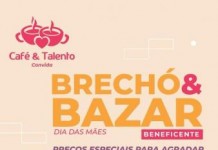 Bazar e Brechó do Café & Talento vai até sexta, 8 de maio